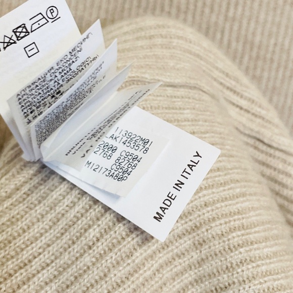 BRUNELLO CUCINELLI Cashmere English Rib Dress in Cool Beige Size Medium M - Picture 4 of 6